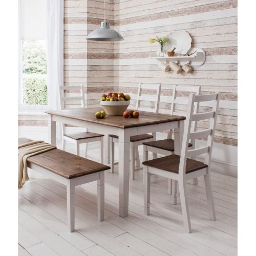 Dining Set with 4 Chairs Bench