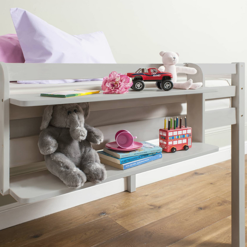 Double Shelf for Cabin or Bunk Beds in Grey