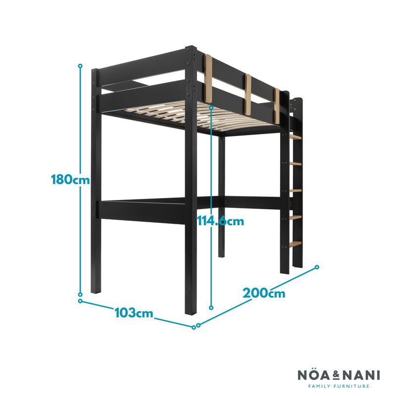Una Highsleeper Cabin Bed in Anthracite