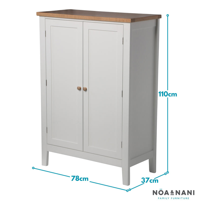 Jäkkvik Shoe Storage Cabinet in Classic White