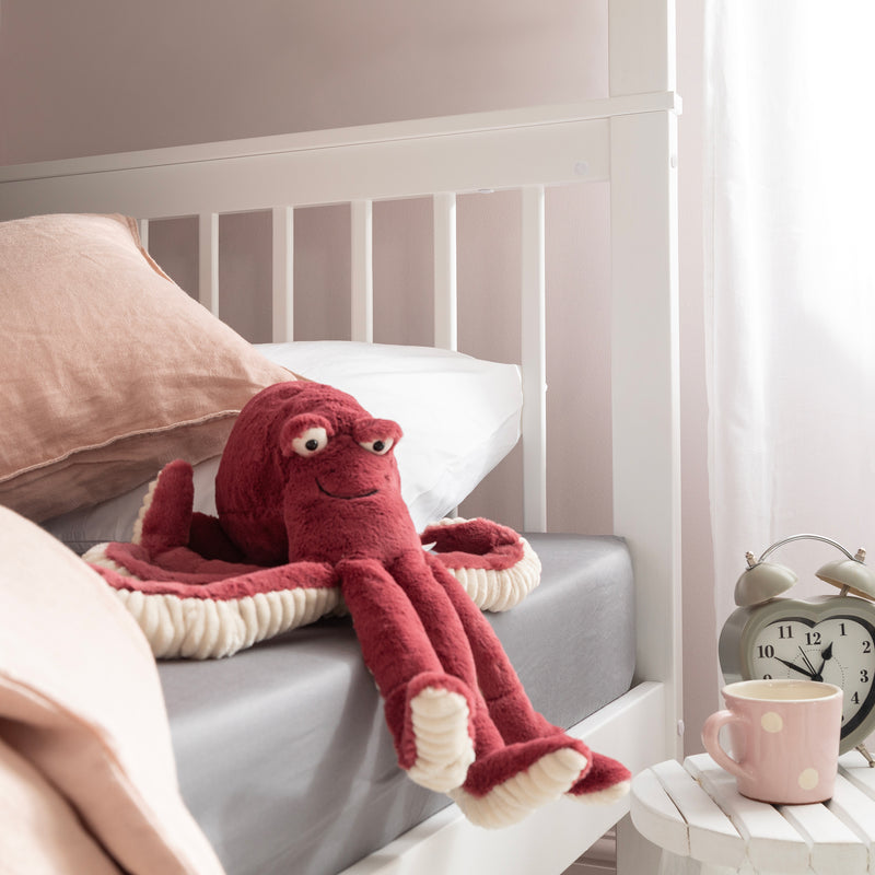 Ulla Staircase Bunk Bed with Storage Staircase in Classic White