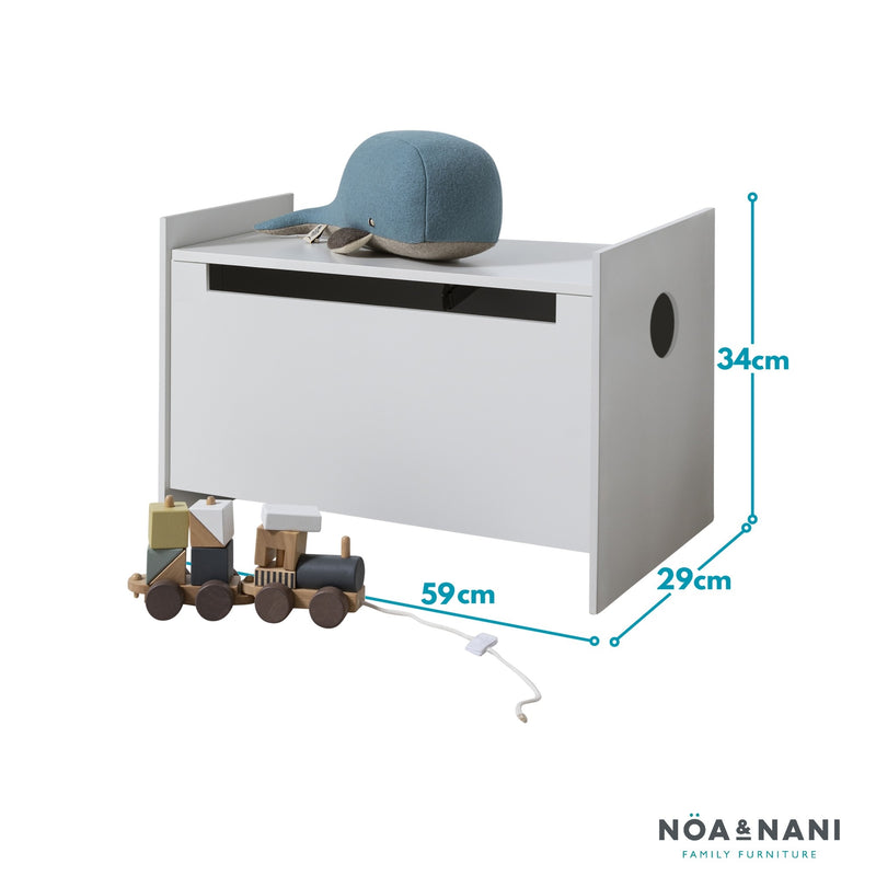 Ida Toy Box Toy Storage Organiser in Classic White