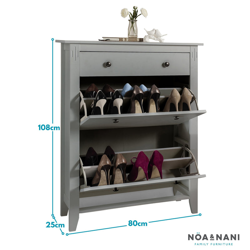Cotswold Shoe Storage Unit in Grey