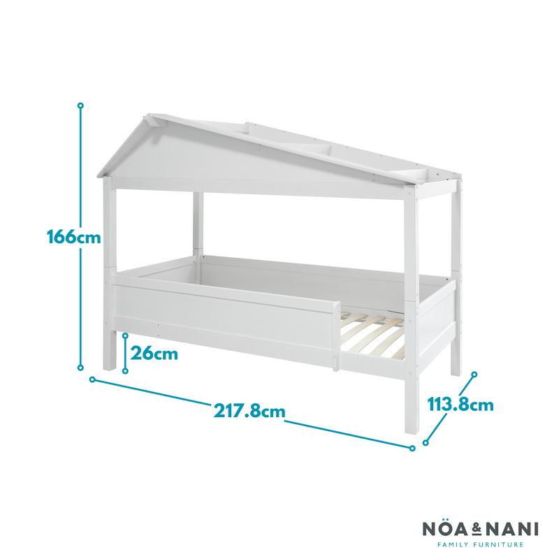Inka Treehouse Bed Low in Classic White