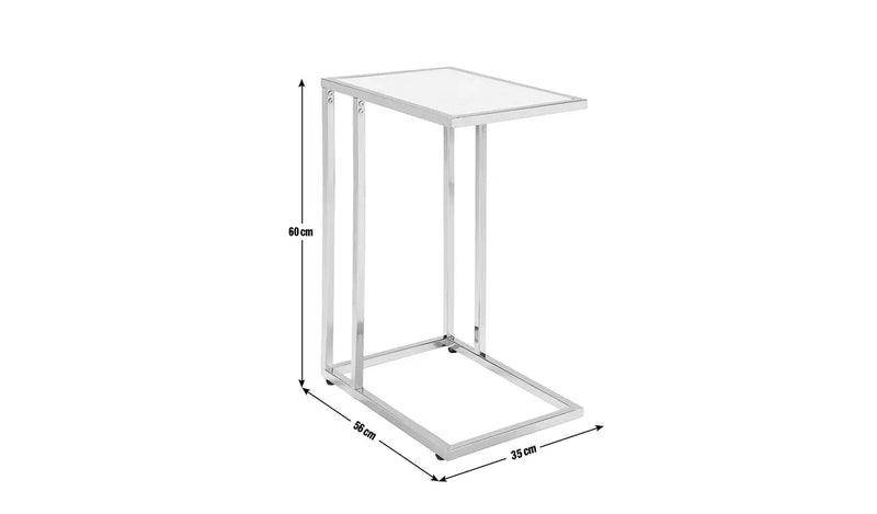 Boutique C Shaped Table - Marble Effect 13087350 (OpenBox- See T's & C's for details)