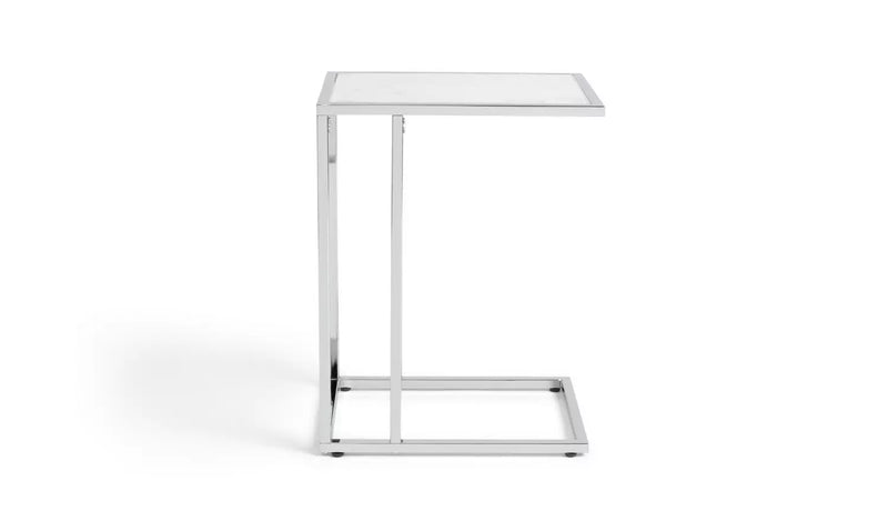 Boutique C Shaped Table - Marble Effect 13087350 (OpenBox- See T's & C's for details)