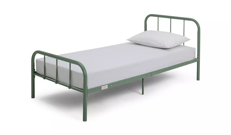 Charlie Single Metal Bed Frame - Green 13138986 (OpenBox- See T's & C's for details)