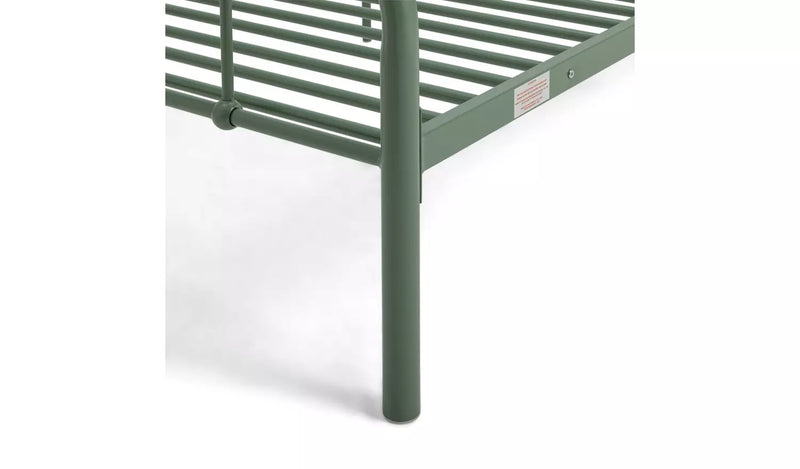 Charlie Single Metal Bed Frame - Green 13138986 (OpenBox- See T's & C's for details)