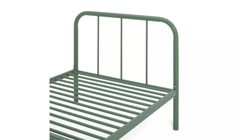 Charlie Single Metal Bed Frame - Green 13138986 (OpenBox- See T's & C's for details)
