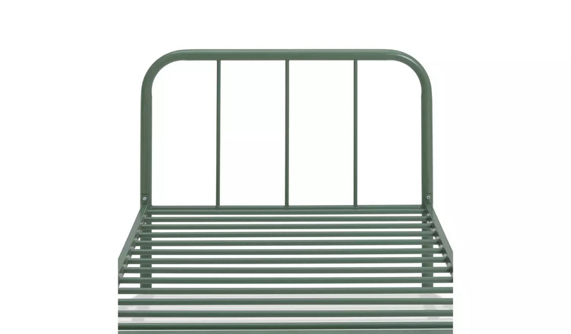 Charlie Single Metal Bed Frame - Green 13138986 (OpenBox- See T's & C's for details)