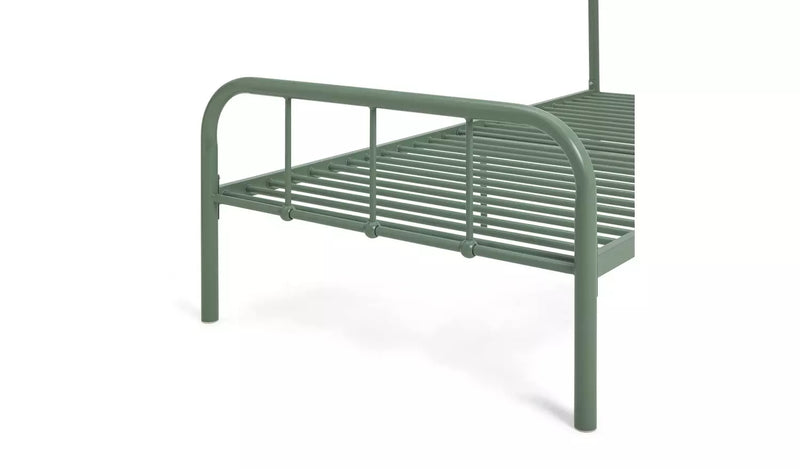 Charlie Single Metal Bed Frame - Green 13138986 (OpenBox- See T's & C's for details)