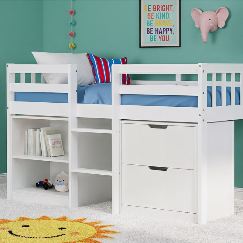 Jens Sleepstation Shorty Cabin Bed in White