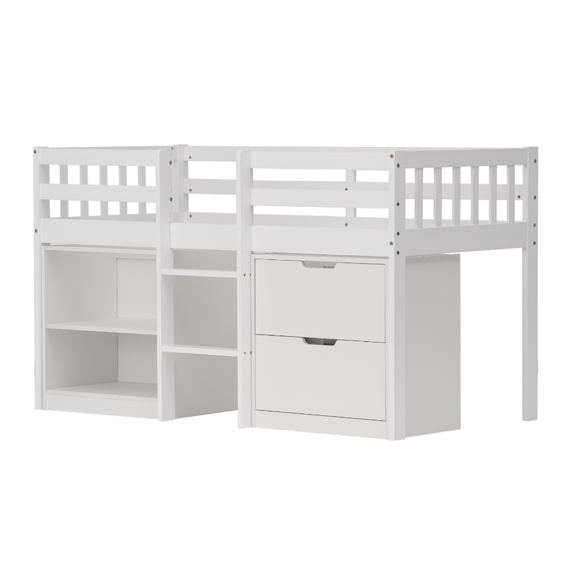 Mira Sleepstation Single Cabin Bed in White