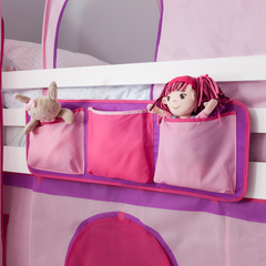 Bed Tidy in Pink Design with Pockets Bed Organiser NW