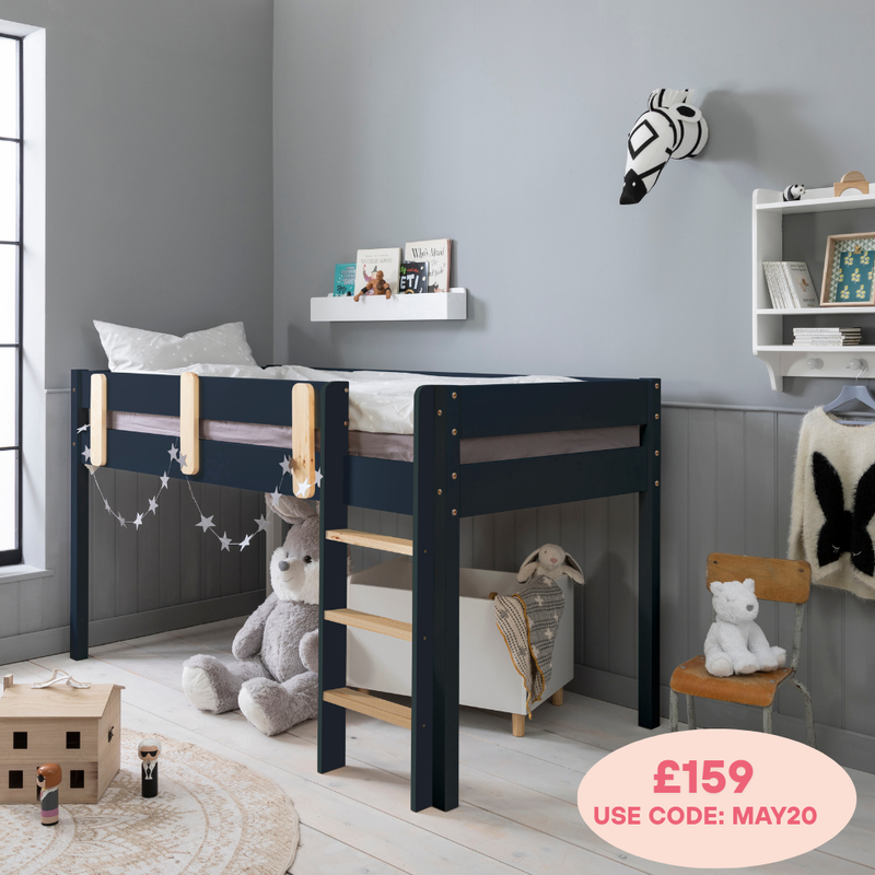Una Midsleeper Cabin Bed in Anthracite