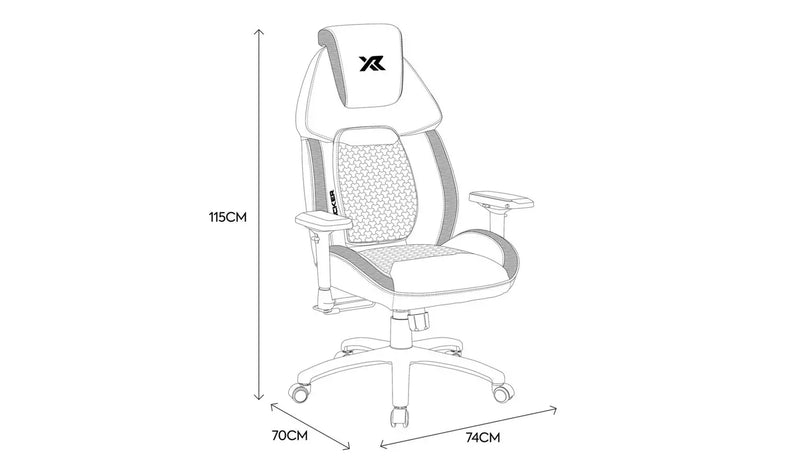 Sparta RGB Gaming Chair - Black 17467017 (OpenBox- See T's & C's for details)