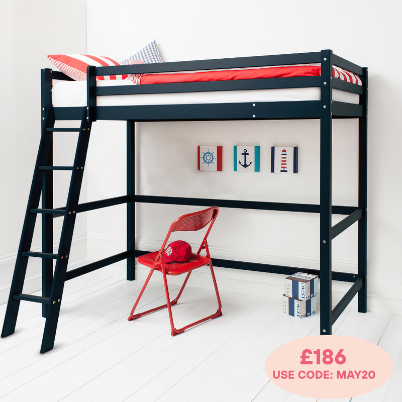 Thomas High Sleeper Cabin Bed in Anthracite