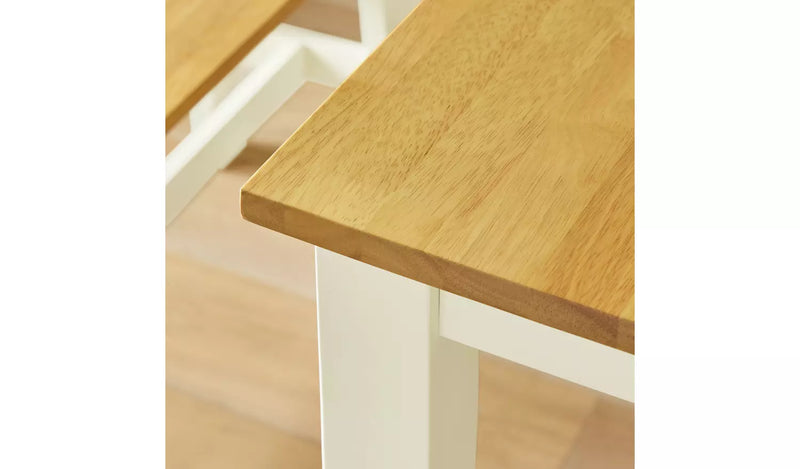 Chicago Wooden 6 Seater Dining Table - Cream 17628935 (OpenBox- See T's & C's for details)