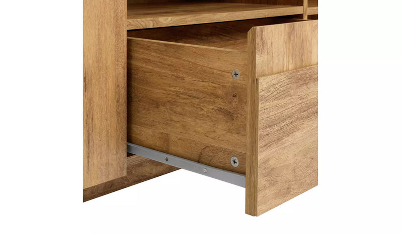 Yassica 2 Door 1 Drawer TV Unit - Oak 17857122 (OpenBox- See T's & C's for details)