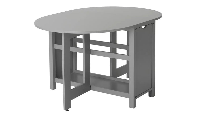 Butterfly Ext Grey Dining Table & 4 Grey Chairs 18461634 (OpenBox- See T's & C's for details)