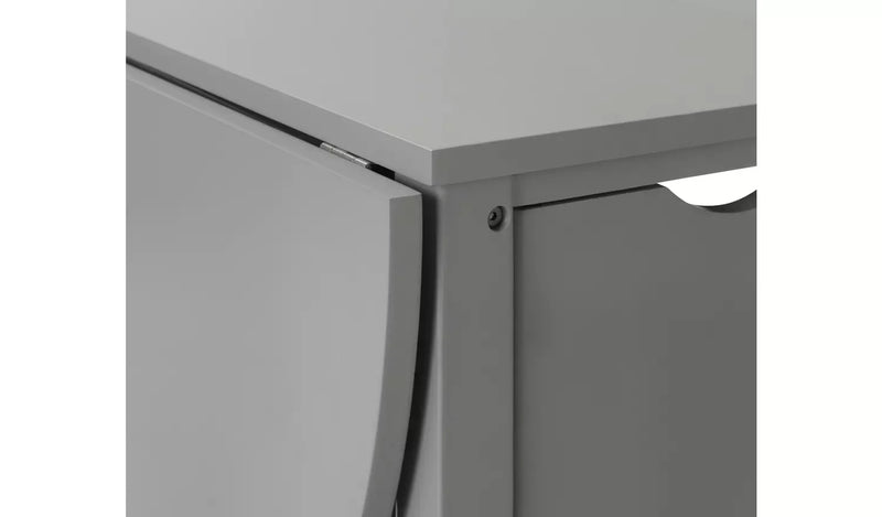 Butterfly Ext Grey Dining Table & 4 Grey Chairs 18461634 (OpenBox- See T's & C's for details)