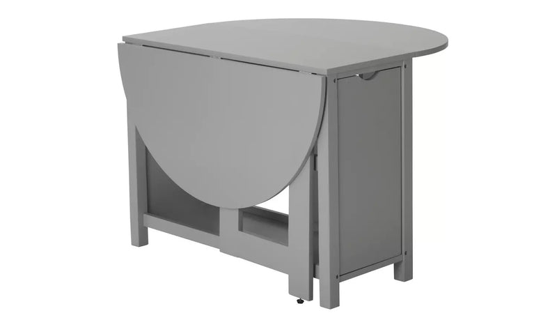 Butterfly Ext Grey Dining Table & 4 Grey Chairs 18461634 (OpenBox- See T's & C's for details)