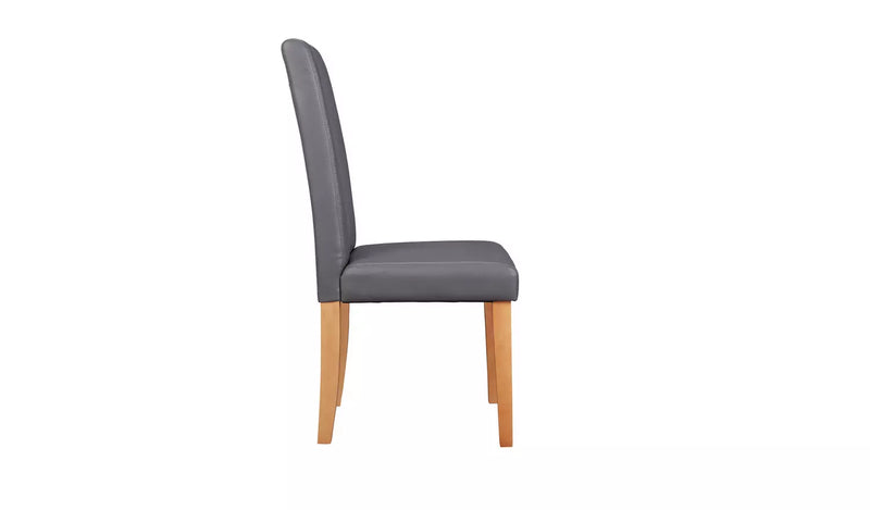 Pair of Midback Dining Chairs - Charcoal 18490980 (OpenBox- See T's & C's for details)