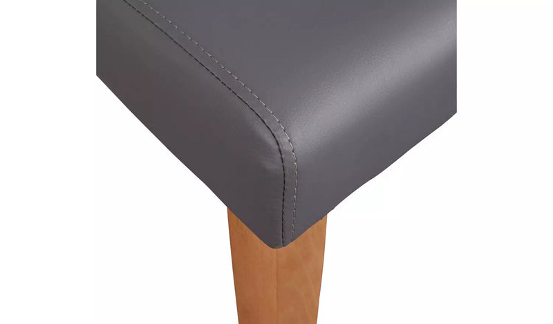 Pair of Midback Dining Chairs - Charcoal 18490980 (OpenBox- See T's & C's for details)