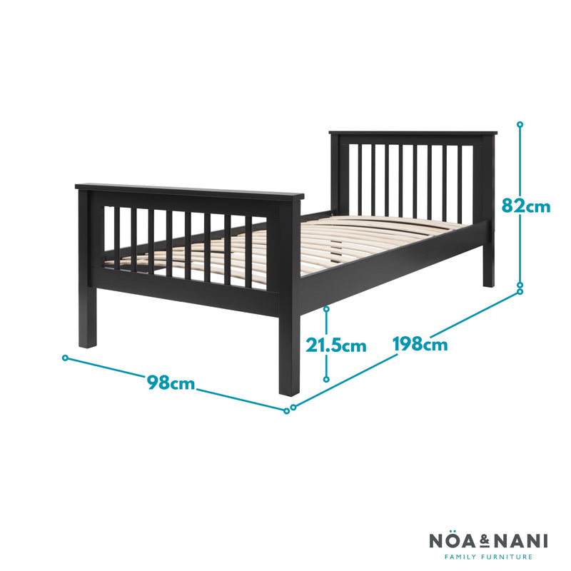 Hampshire Single Bed Frame in Anthracite