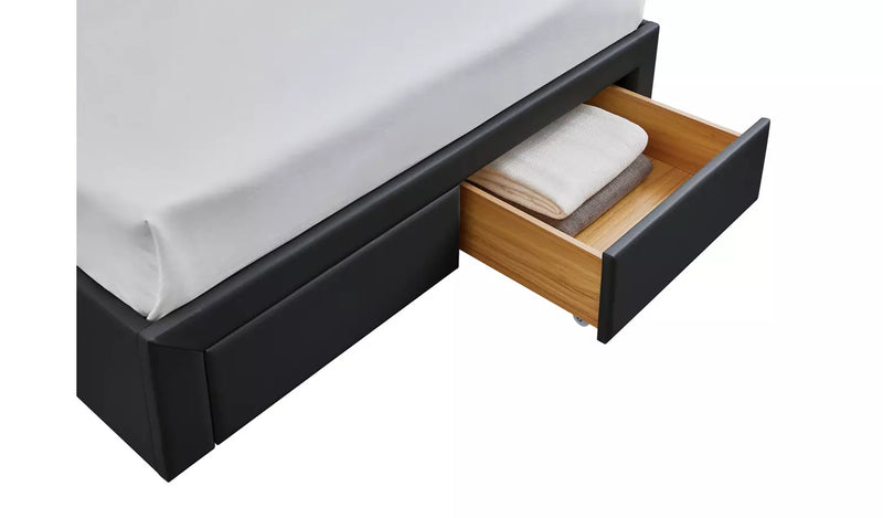 Lavendon 4 Drawer Double Bed Frame - Black 19444296 (OpenBox- See T's & C's for details)