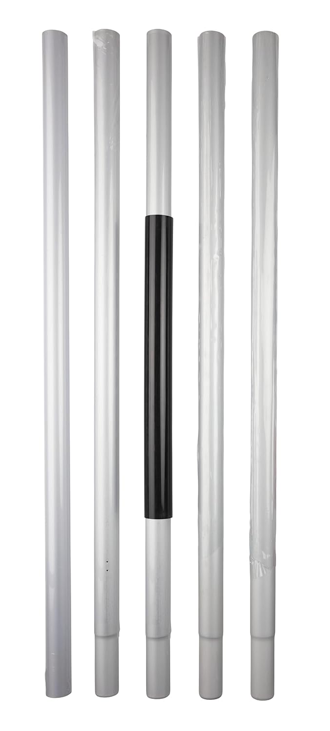 Aluminium Flagpole 20ft with 2 Flags Union Jack and England Flag