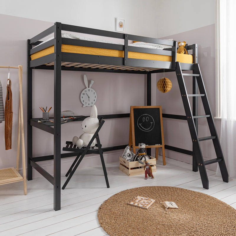 Thomas High Sleeper Cabin Bed in Anthracite