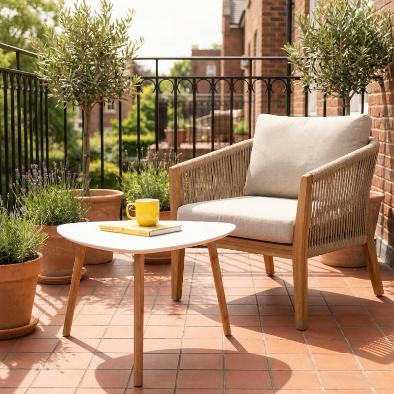 Malme Extra Large Outdoor Side Table for Balcony & Patio in Choice of Colours