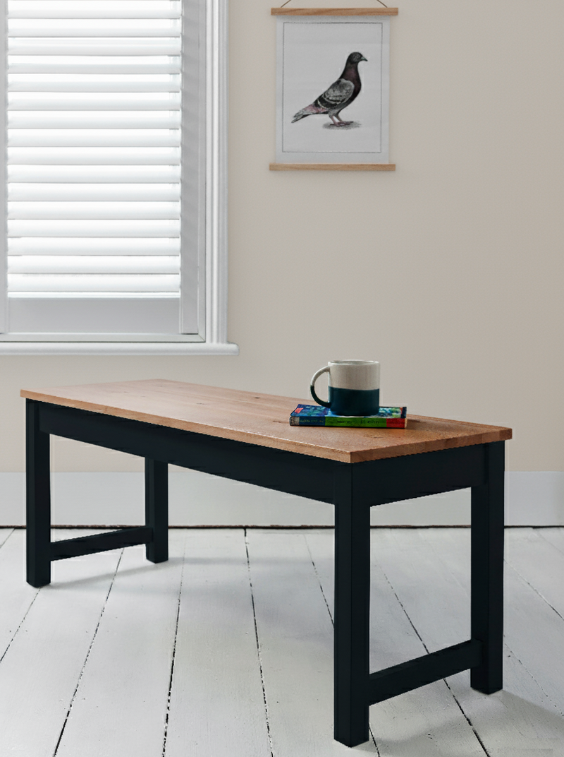 Annika Dining Table with 2 Benches in Anthracite