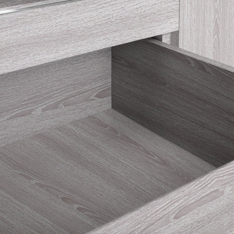 4 Door 3 Drawer Wardrobe - Grey 17560419 (OpenBox- See T's & C's for details)