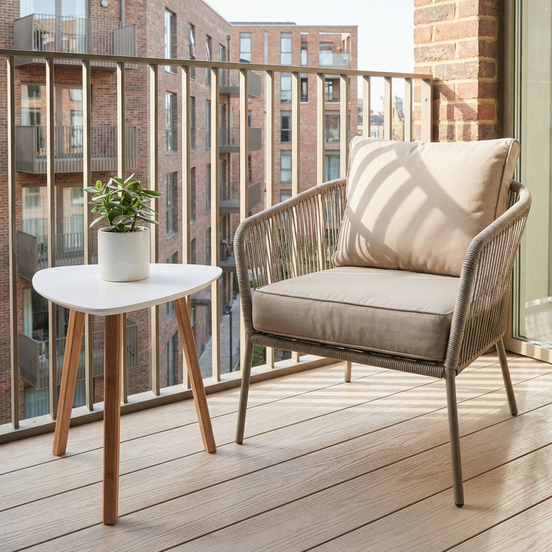 Malme Small Outdoor Side Table for Balcony & Patio in Choice of Colours