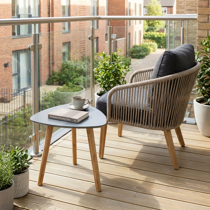 Malme Small Outdoor Side Table for Balcony & Patio in Choice of Colours