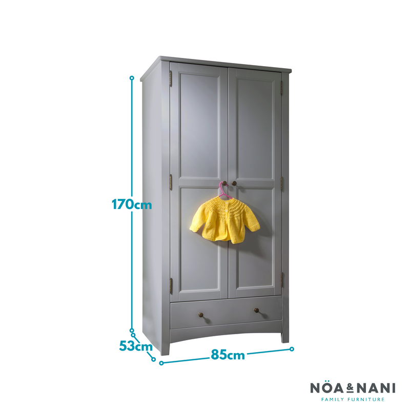 Birte Wardrobe in Silk Grey