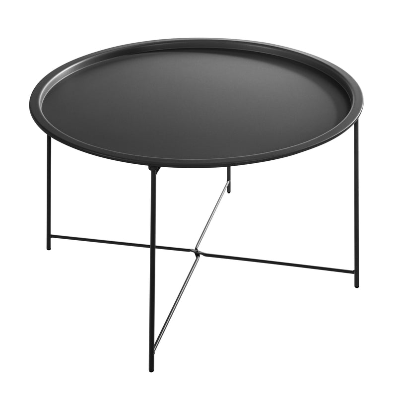 Bjarni Garden Patio Occasional Table in Solid Black