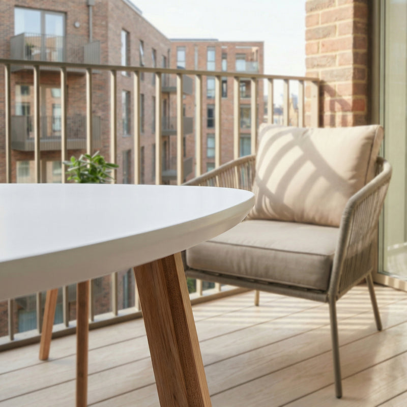 Malme Small Outdoor Side Table for Balcony & Patio in Choice of Colours