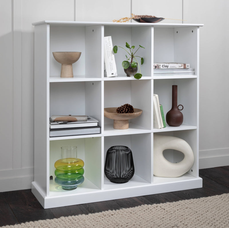 Halmstad 9 Cube Storage Cube Unit Sideboard in White