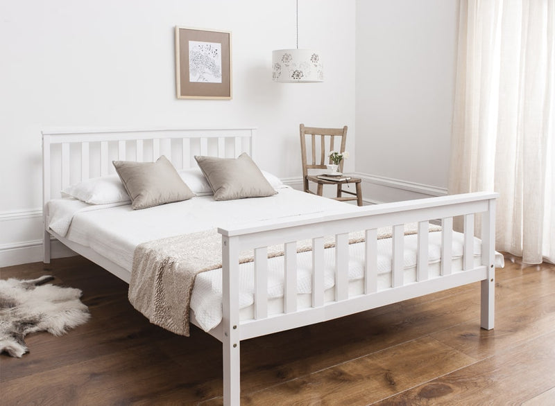 Dorset Double Bed in White