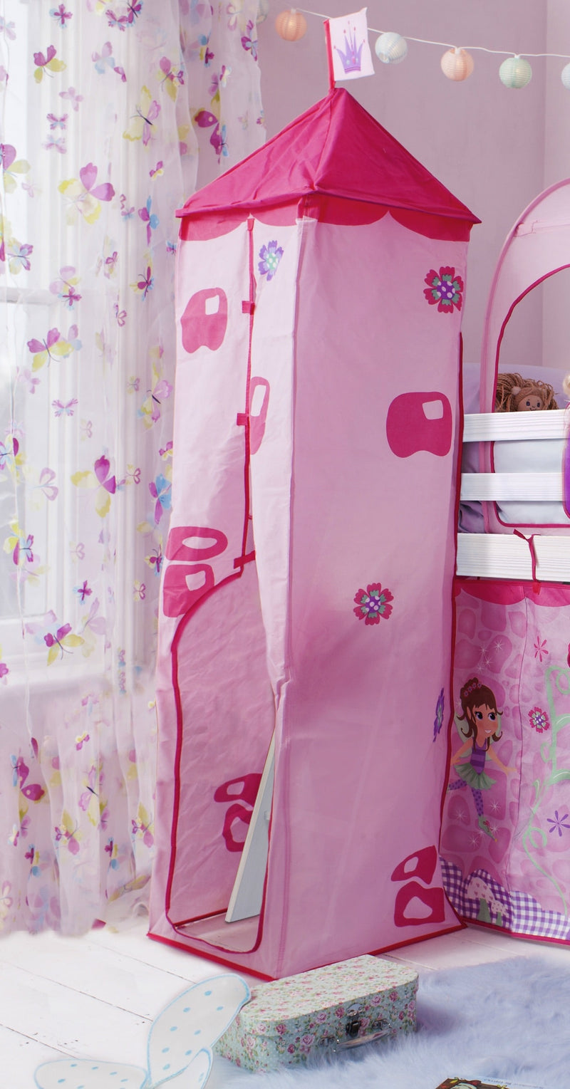 Moro Cabin Bed Midsleeper with Fairies Package in Classic White