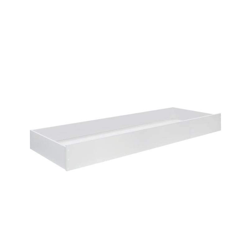 Una Triple Bunk Bed with Single and Double Bed with Flo Trundle in White & Pine