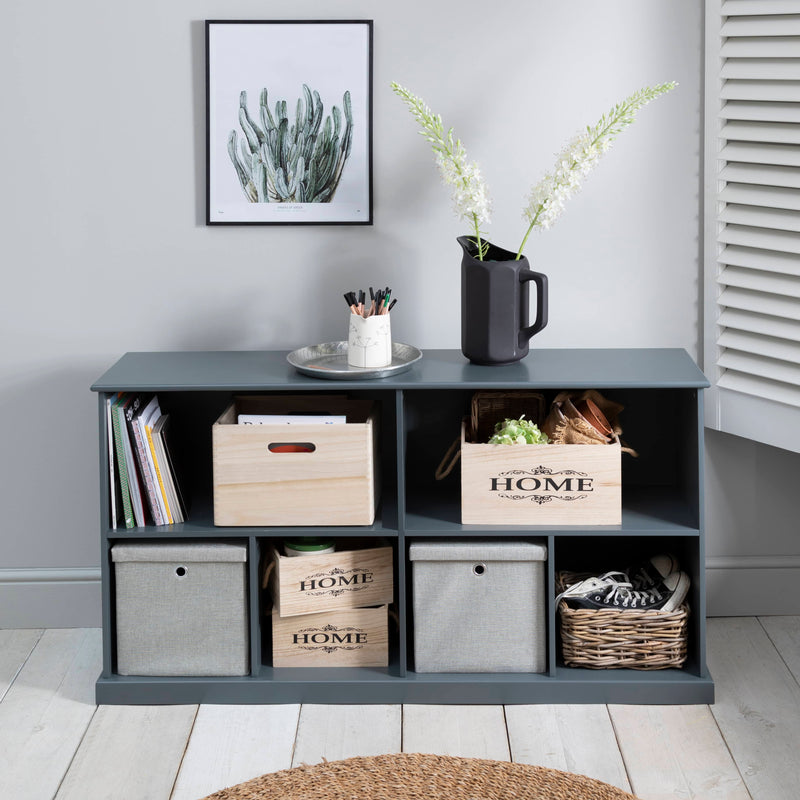 Halmstad Cube Storage Sideboard in Grey