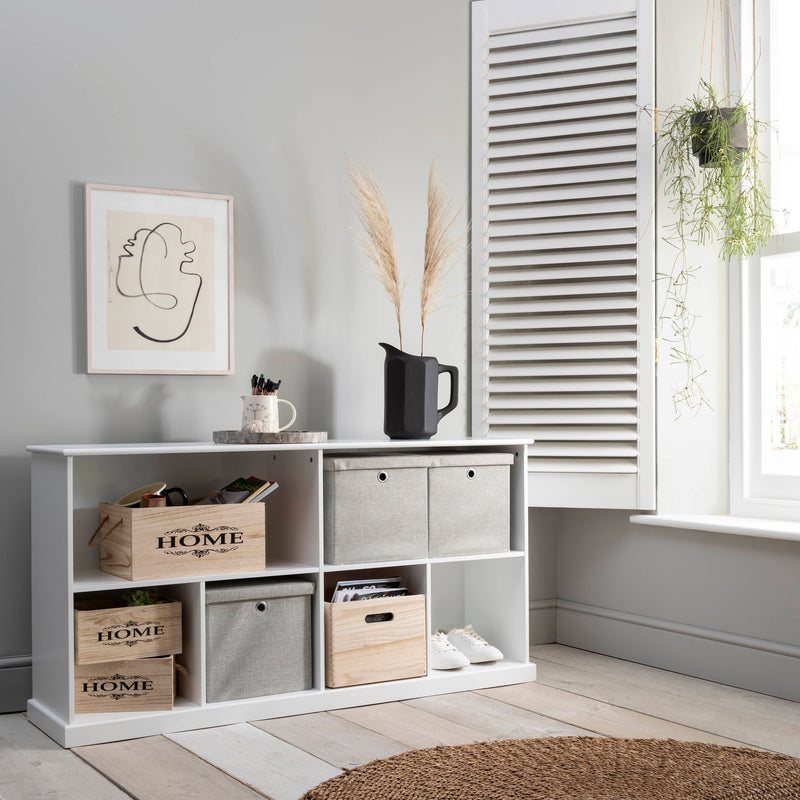 Halmstad Cube Storage Sideboard in White