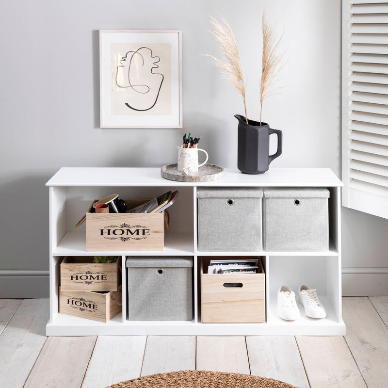 Halmstad Cube Storage Sideboard in White