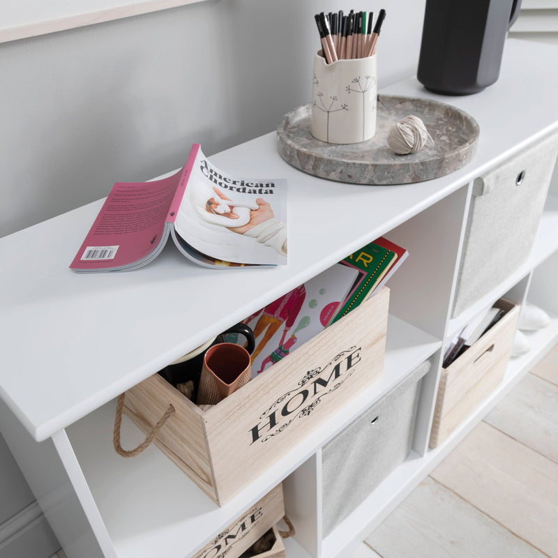Halmstad Cube Storage Sideboard in White
