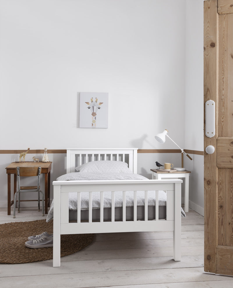 Hampshire Single Bed & Olaf Trundle in White