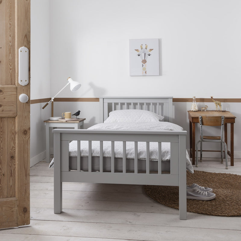 Hampshire Single Bed Frame in Silk Grey